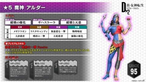 D×2 真・女神転生リベレーション」3周年記念悪魔「アルダー」「アンリ