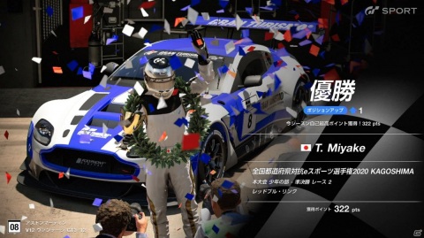 「グランツーリスモSPORT」全国都道府県対抗eスポーツ選手権 2020 KAGOSHIMAの本大会レポートが到着！の画像1