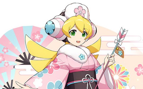 「ロックマンX DiVE」に晴れ着姿のシナモンが登場！ダイヴカプセル「謹賀新年」開催
