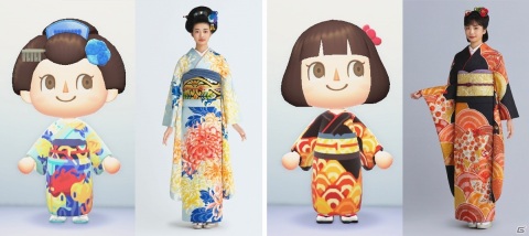 千總、「あつまれ どうぶつの森」にて“1555島”を公開―2021年の新作振袖マイデザインも登場の画像7