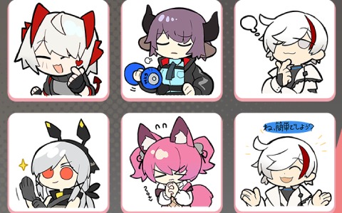 「アークナイツ」公式LINEスタンプ「遺志と幻影」が配信！“W”をはじめとするオペレーターたちが登場