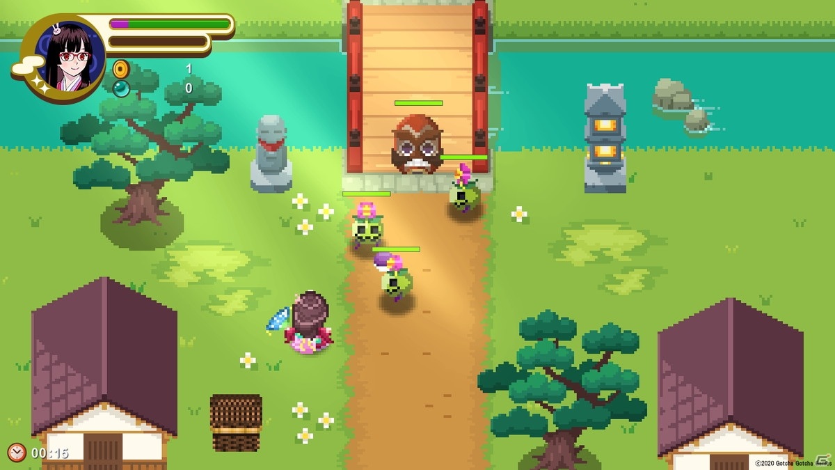 1ステージ10分で遊べる縦スクロールACT「ツクールシリーズ オオカミのかぐや姫」のSwitch版が発売！の画像4
