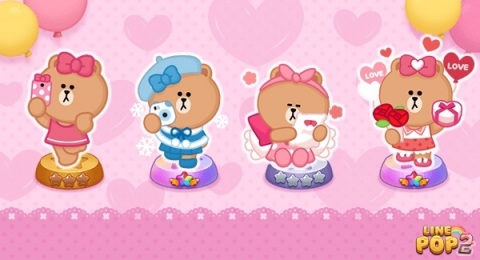 「LINE POP2」1,500万ダウンロード突破！新キャラクター「チョコ」がミニモンとして登場の画像2