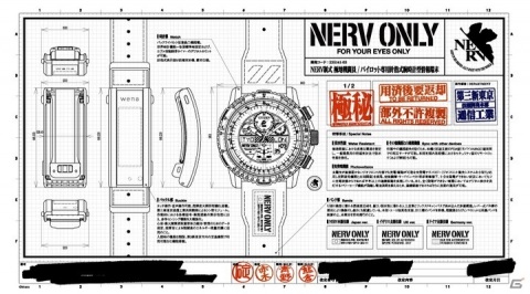 ソニーのスマートウォッチとエヴァンゲリオンがコラボ！「wena 3 -NERV EDITION-」が5月14日より数量限定で販売の画像1