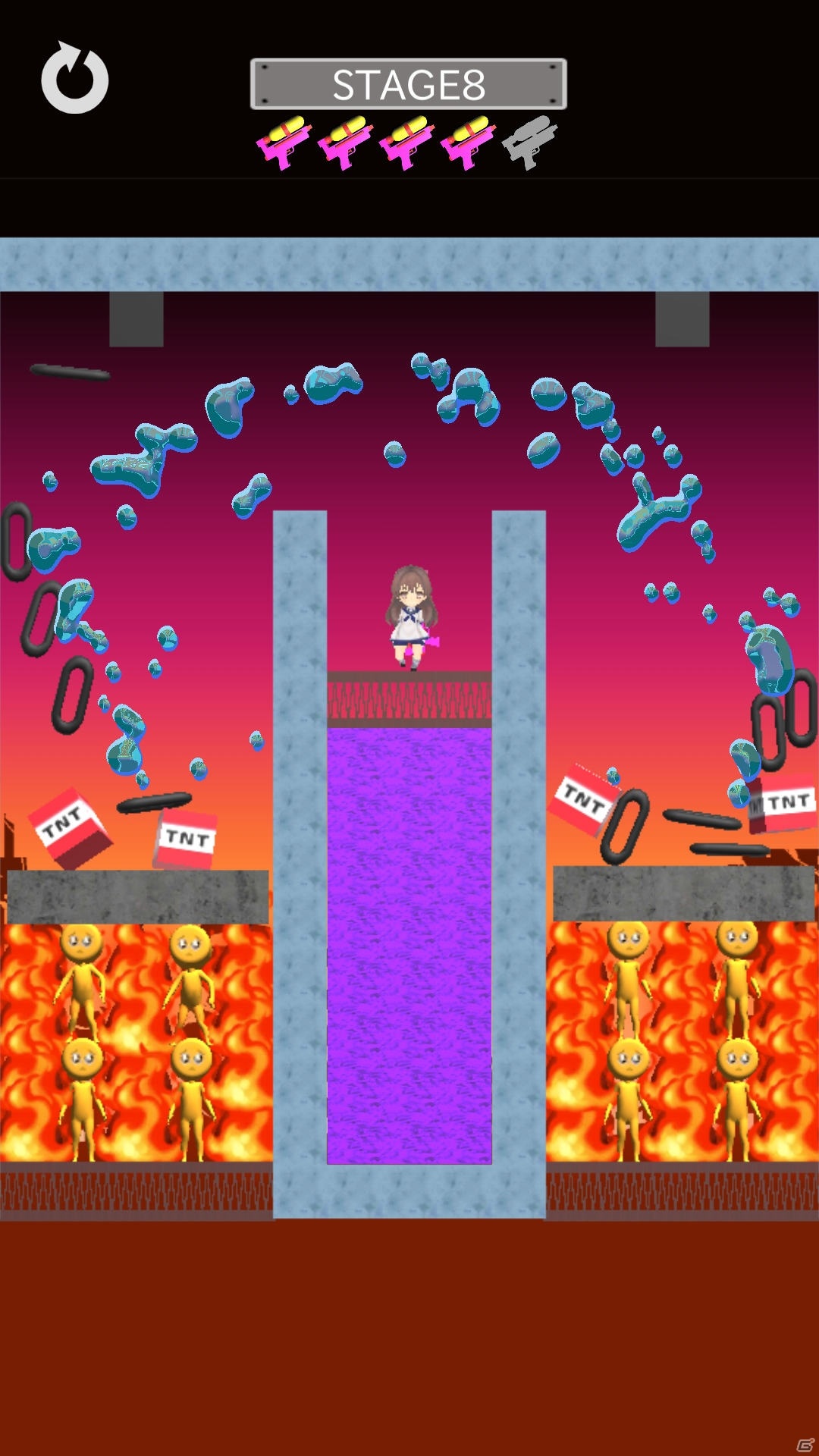 強力水鉄砲で“ぴえん”を洗い流すカジュアルアクション「炎上！ぴえん消防隊」がiOS/Android向けに配信！の画像3