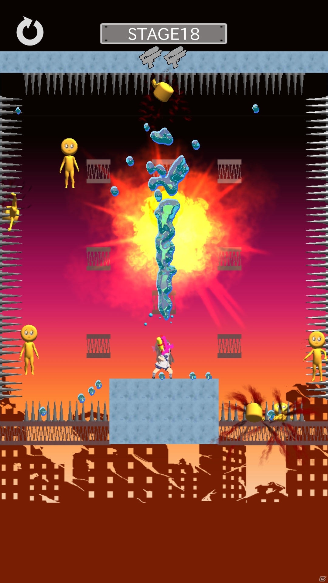 強力水鉄砲で“ぴえん”を洗い流すカジュアルアクション「炎上！ぴえん消防隊」がiOS/Android向けに配信！の画像5