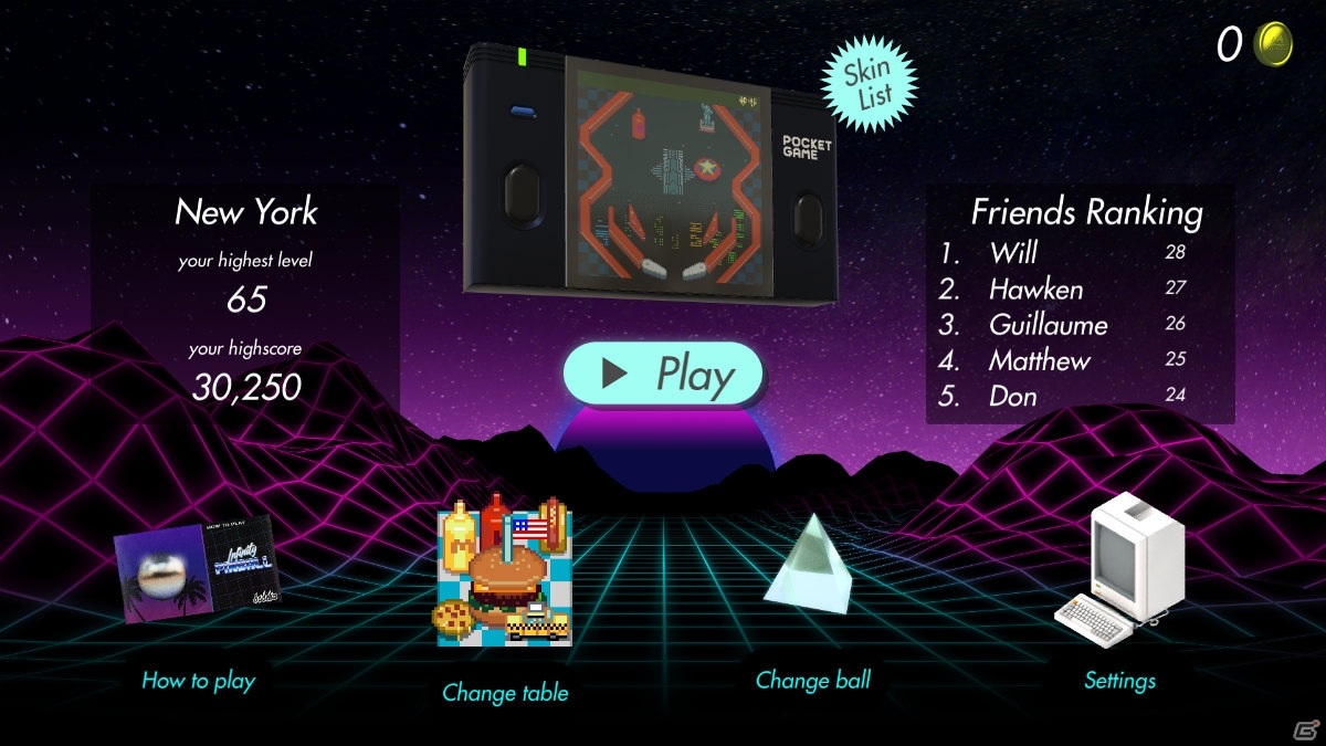 手軽に楽しめるレトロアーケードゲーム「Infinity Pinball」がiOS/Android向けに配信！の画像8