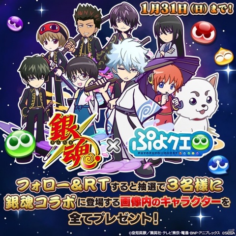 「ぷよぷよ!!クエスト」で開催中の「銀魂」コラボにてストーリー「新春万事屋ぷよ勝負大会 後編」が公開！の画像2