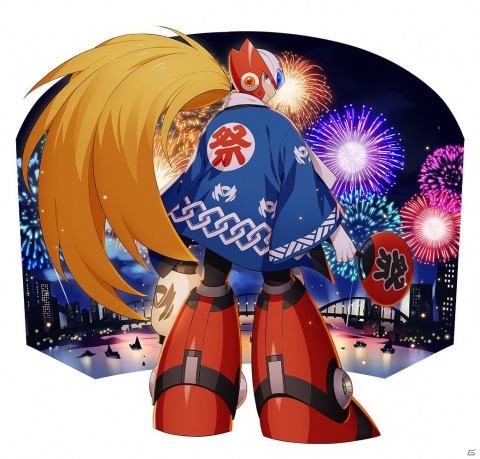 「ロックマンX DiVE」水着姿のアイリスとレイヤー、お祭り姿のゼロが登場！「リリース100日記念カプセル」が開催の画像6