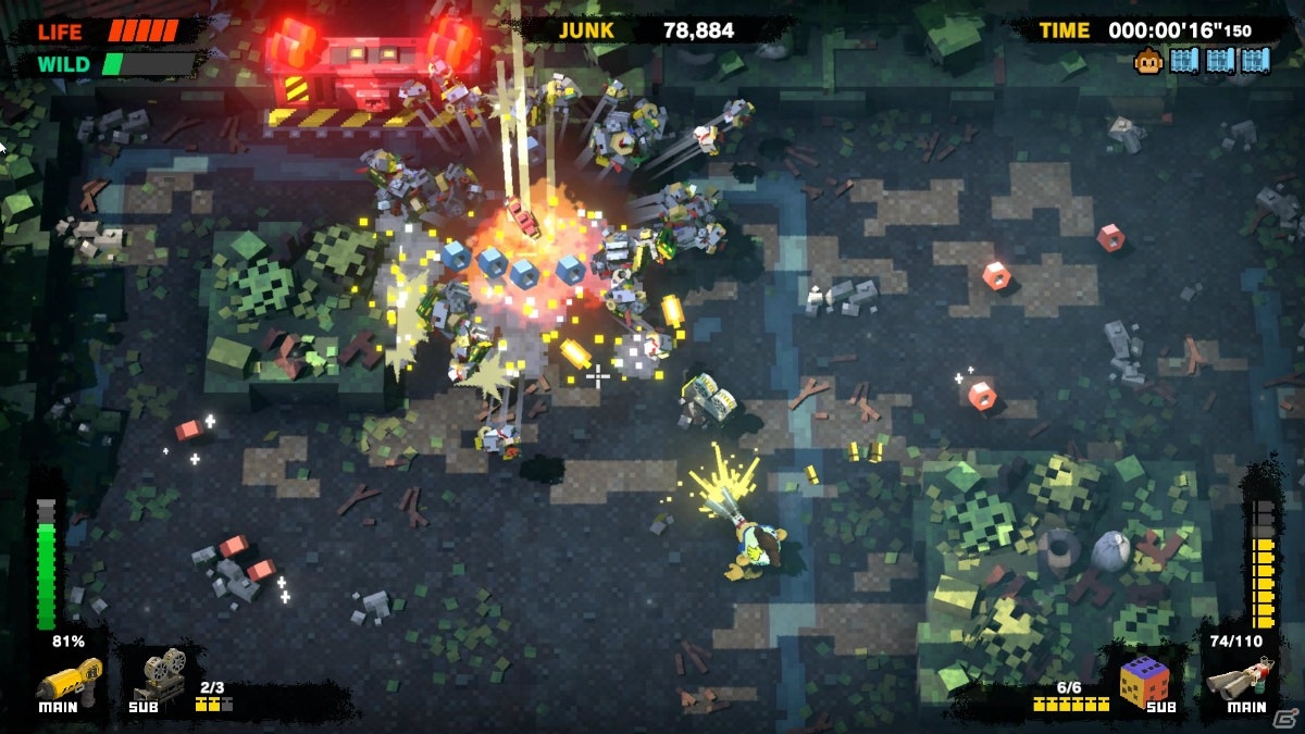 世紀末の日本を舞台にサルと家電が戦うアクションSTG「モンキーバレルズ」のPC版発売日が2月10日に決定！の画像11