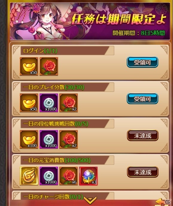 「ぶっ飛び三国」で新GUR武将「孫策」が報酬として登場するバレンタインイベントが開催！の画像4