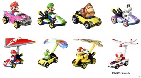 「マリオカート」のキャラクターをホットウィールで忠実に再現！限定車種・バッドワゴン入りの新パックが2月下旬に発売の画像1