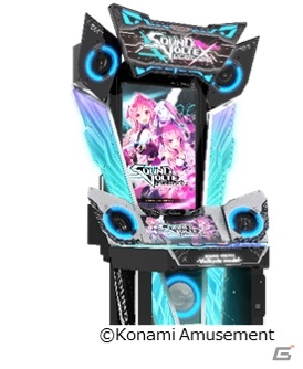 サウンドボルテックス SOUND VOLTEX 筐体用看板 SOUND VOLTEX EXCEED GEAR」43インチ＆120Hzモニターを搭載した