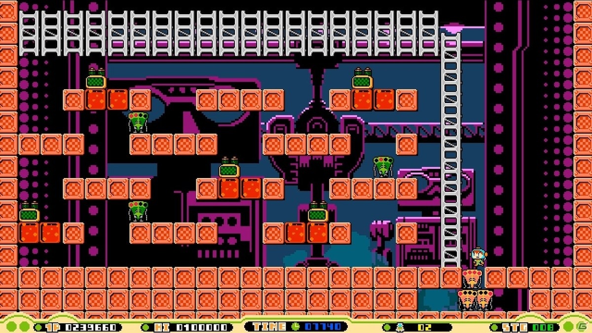 Switch/Steam「ツクールシリーズ REMOTE BOMBER」が発売！リモート爆弾を駆使して進むレトロアーケード風パズルACTの画像5