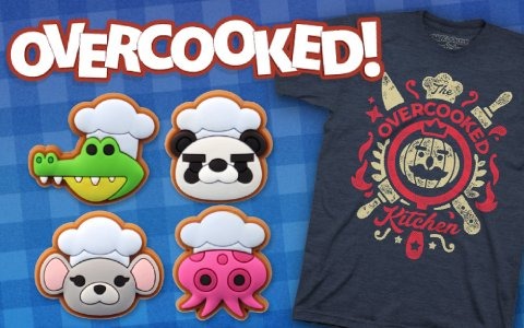 「Overcooked!」キッチンに立つときのファッションにオススメなオリジナルTシャツとピンバッジセットが発売！