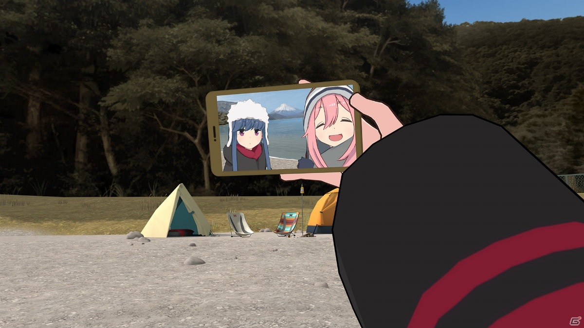 「ゆるキャン△ VIRTUAL CAMP ～本栖湖編～」が配信！記念撮影やメッセージのやりとりも楽しめるバーチャルキャンプADVの画像1