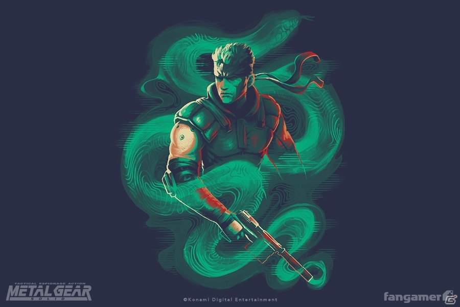 「メタルギアソリッド」ソリッド・スネーク、サイボーグ忍者のTシャツなどグッズ7点がFangamer Japanに登場！の画像4