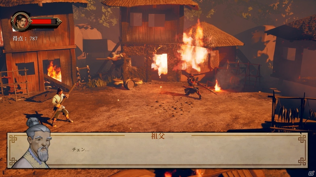 棒とキックを組み合わせて悪と戦うベルトスクロールアクション「ナインモンキー 功夫の秘儀」がPS4/Switchで3月18日に配信！の画像2