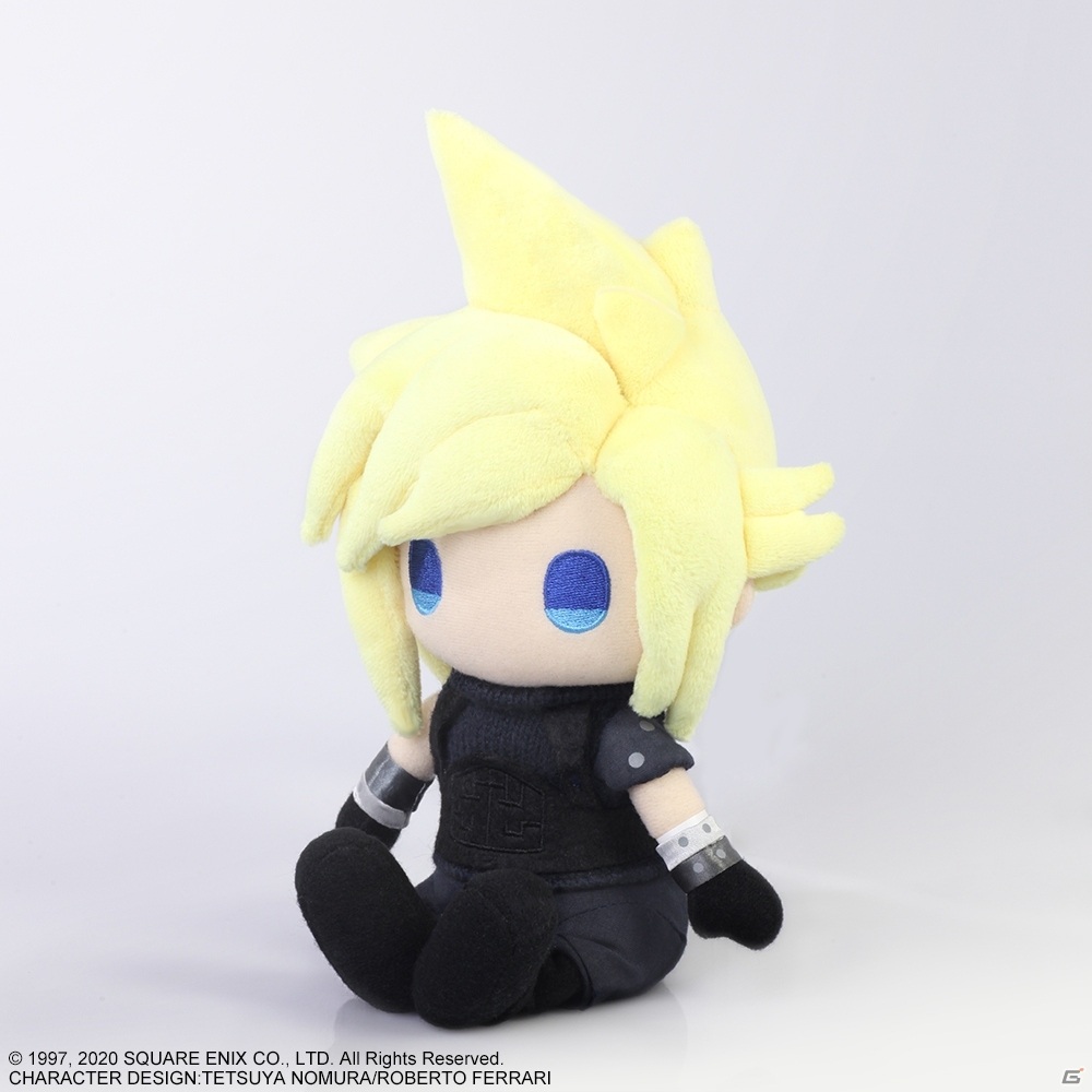 「ファイナルファンタジーVII リメイク」可愛くディフォルメされたクラウドたちのぬいぐるみが発売決定！の画像2