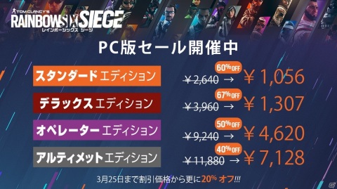 「レインボーシックス シージ」新シーズン「CRIMSON HEIST」が配信！3月18日にはPS5版“Y6エディション”が発売の画像1