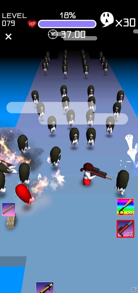 3gooからカジュアルゲームアプリ「妖怪バトル」が配信！暴れる妖怪たちを退治するアクションシューターゲームの画像10