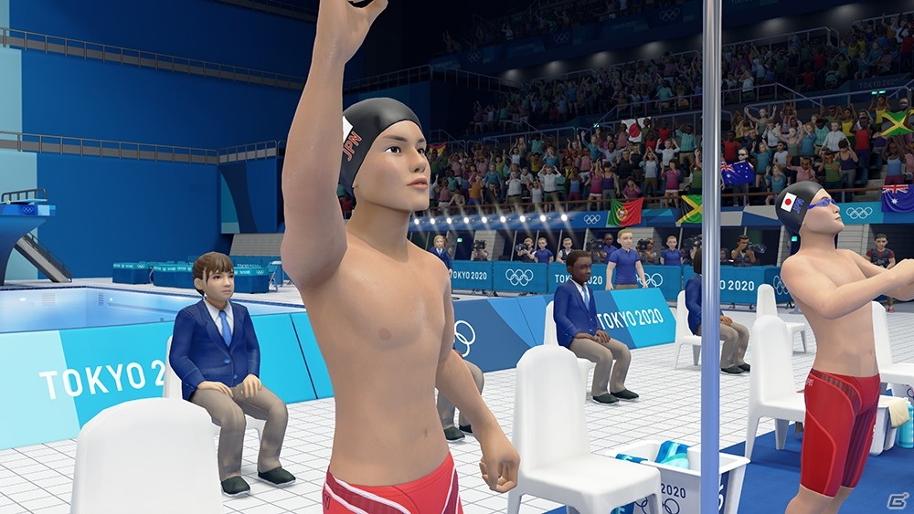 東京2020オリンピック The Official Video Game」水泳「100m自由形」に