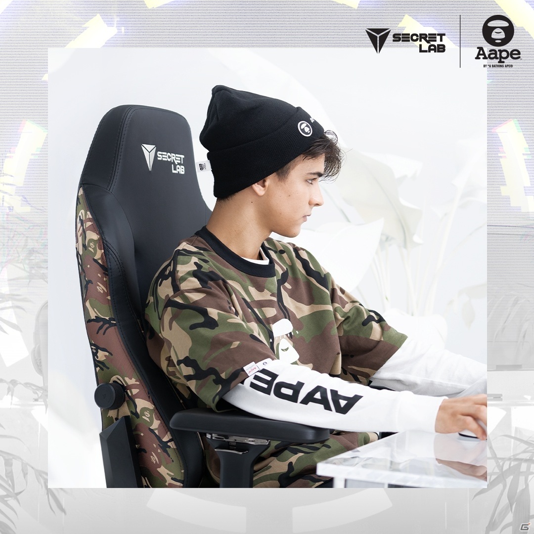 Secretlab、ストリートウェアブランド・AAPE BY A BATHING APEとコラボしたゲーミングチェアを発表の画像4