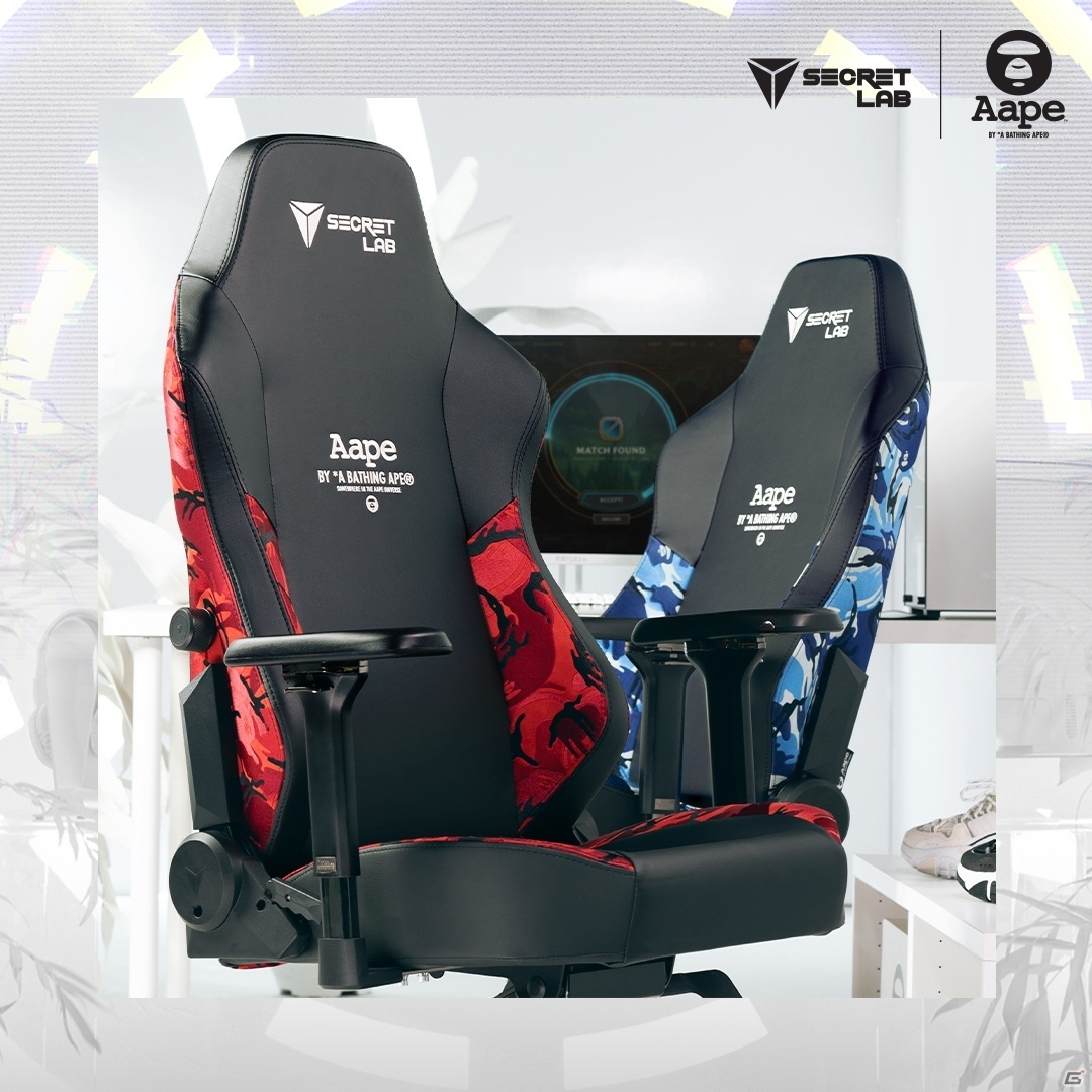 Secretlab、ストリートウェアブランド・AAPE BY A BATHING APEとコラボしたゲーミングチェアを発表の画像5