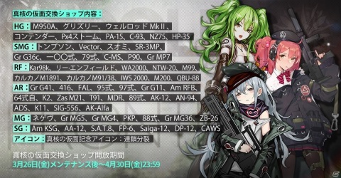 「ドールズフロントライン」大型イベント「連鎖分裂」が3月26日より開催！春節モチーフの一部スキンも復刻決定の画像5