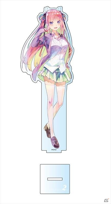 「五等分の花嫁∬」約20cmのデカアクリルスタンドとフルカラーTシャツがPALE TONE seriesより発売！の画像2