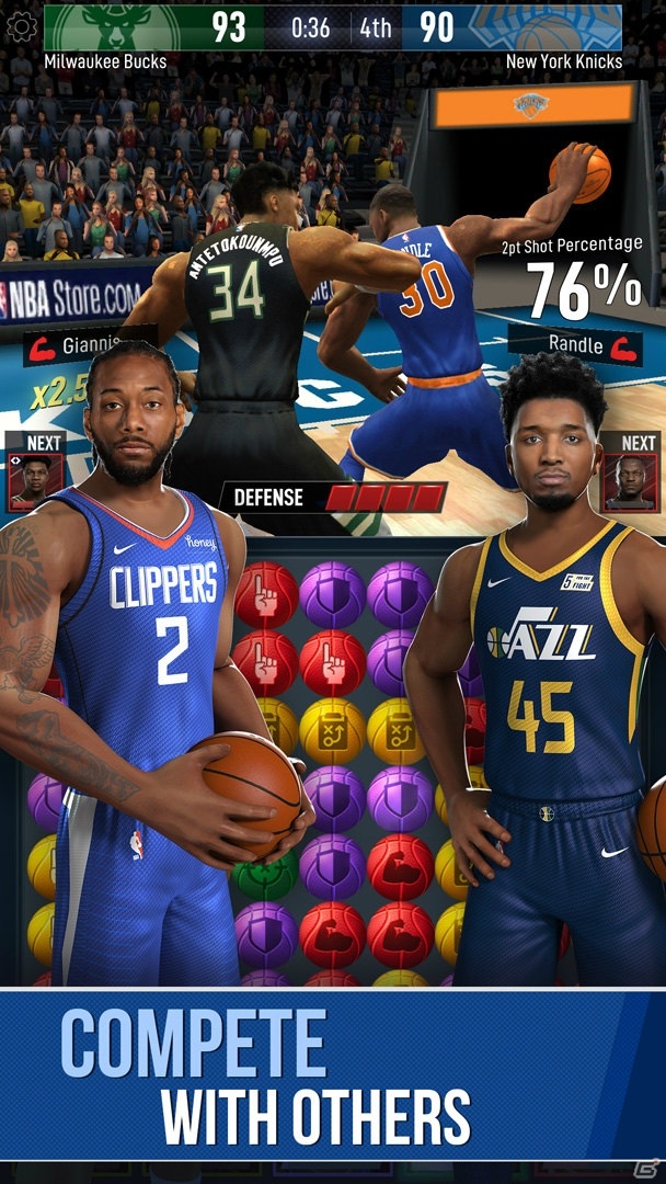 NBAスターを集めて育てるパズルゲーム「NBA Ball Stars」の正式サービスが開始！の画像6