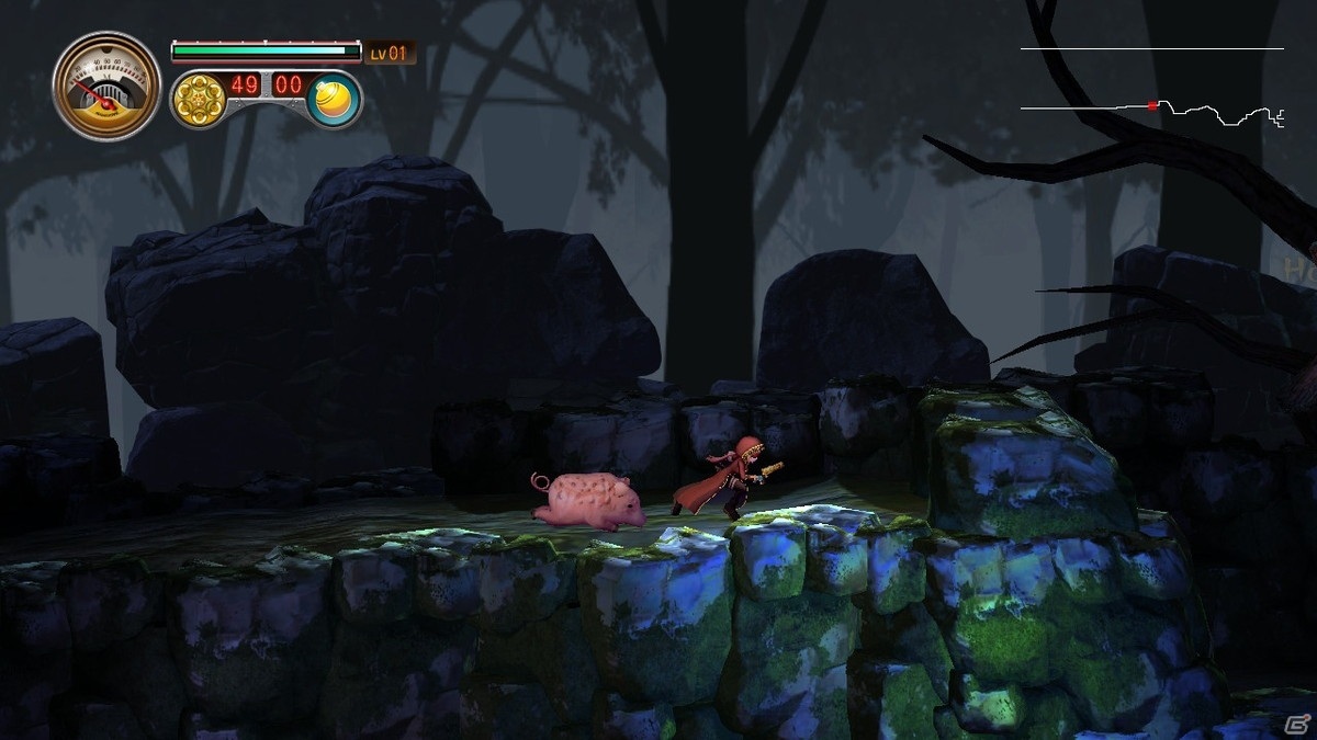 リボルバーとワイヤーアクションで進むメトロイドヴァニア「ミアステール～デズニフの遺跡～」がSwitch/Steam向けに配信開始！の画像3