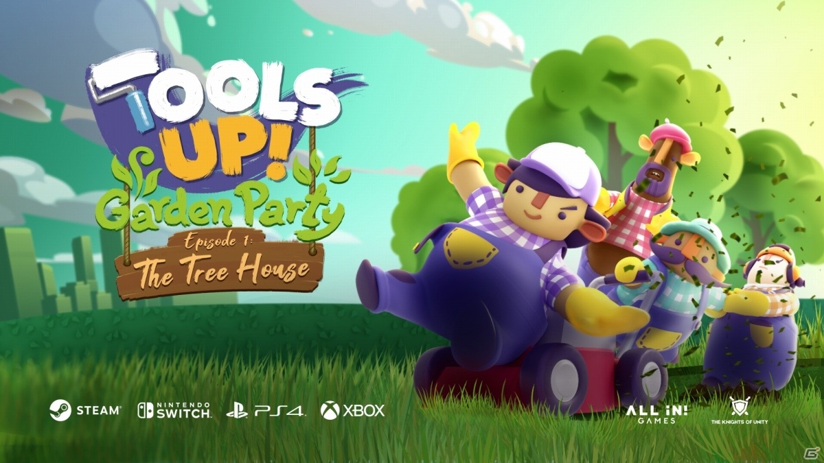「Tools Up!」のDLC「ツールズアップ！ガーデンパーティー・エピソード1」が配信！お茶目なチャレンジャー・アライグマが登場の画像1