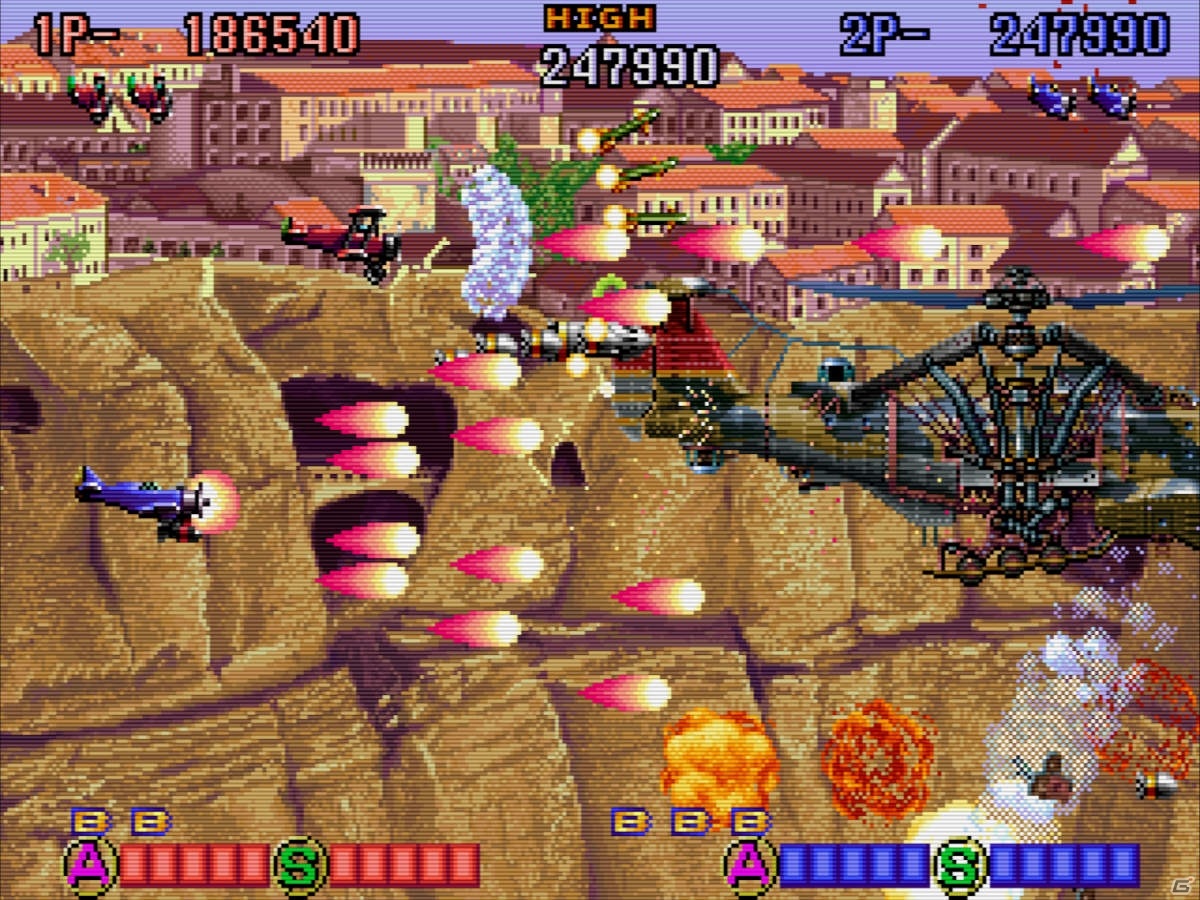 「P-47 ACES」の拡張移植版「P-47 ACES 改」がexA-Arcadia向けに発表！ワイド画面で4人同時プレイが可能の画像2