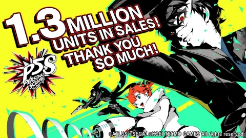 「ペルソナ5 スクランブル ザ ファントム ストライカーズ」全世界累計130万本突破！PS4/Switch版の35％オフセールが実施の画像1
