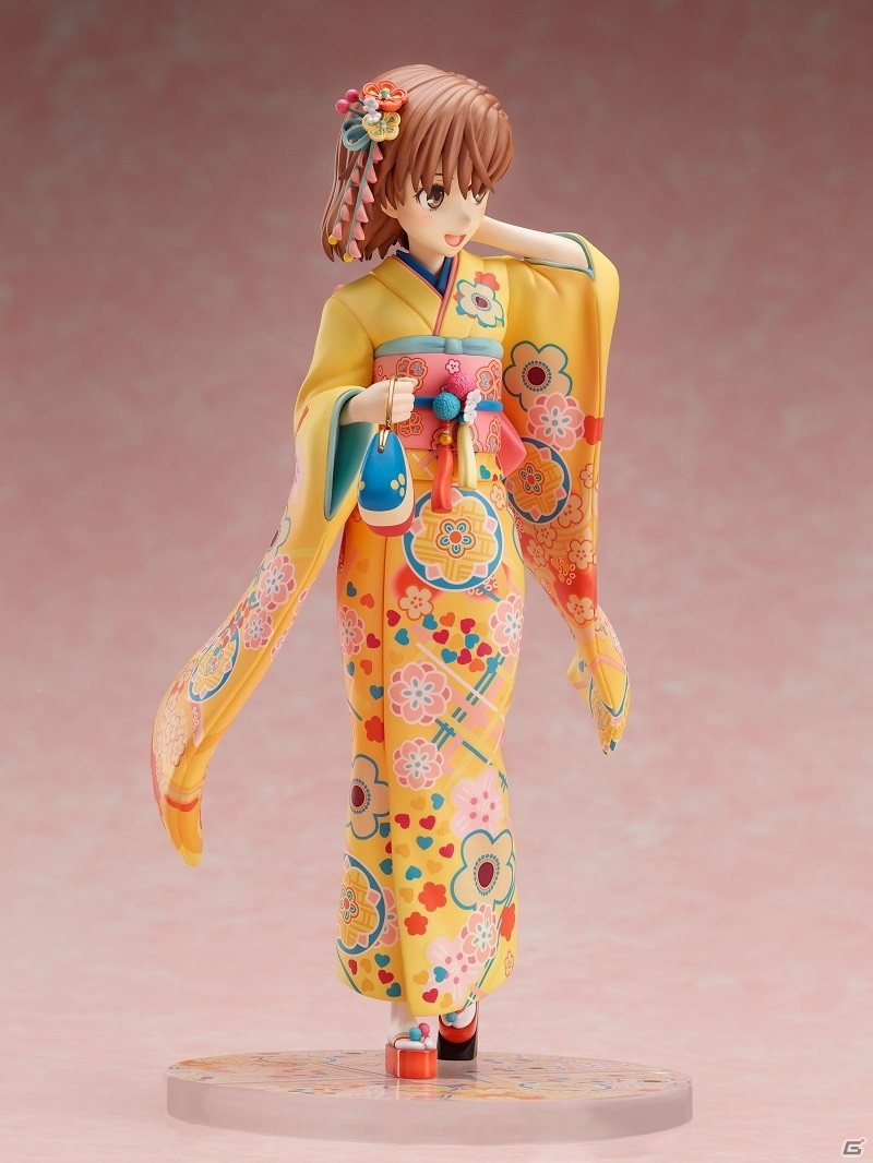 「とある科学の超電磁砲T」より御坂美琴が振袖姿の1/7スケールフィギュアになって登場！予約受付が開始の画像3