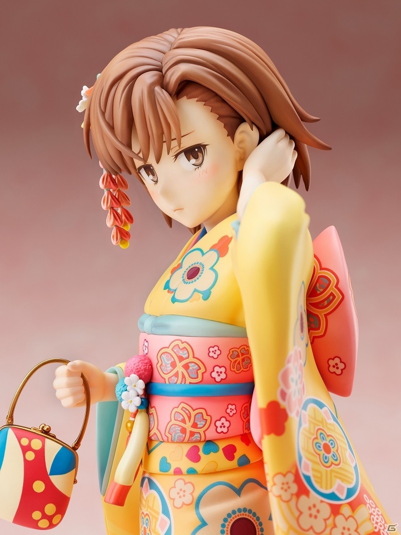 「とある科学の超電磁砲T」より御坂美琴が振袖姿の1/7スケールフィギュアになって登場！予約受付が開始の画像7