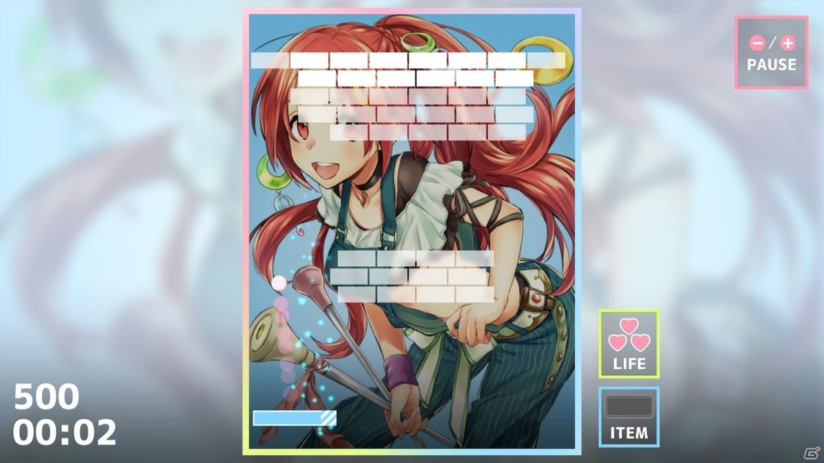 美少女イラストを進化させるブロック崩しゲーム「変身少女」がSwitch向けに配信！記念セールが開催中の画像2