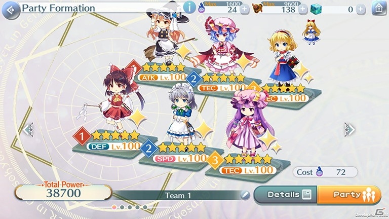 「東方LostWord」のグローバル版が海外80カ国で本日より正式サービス開始！の画像5