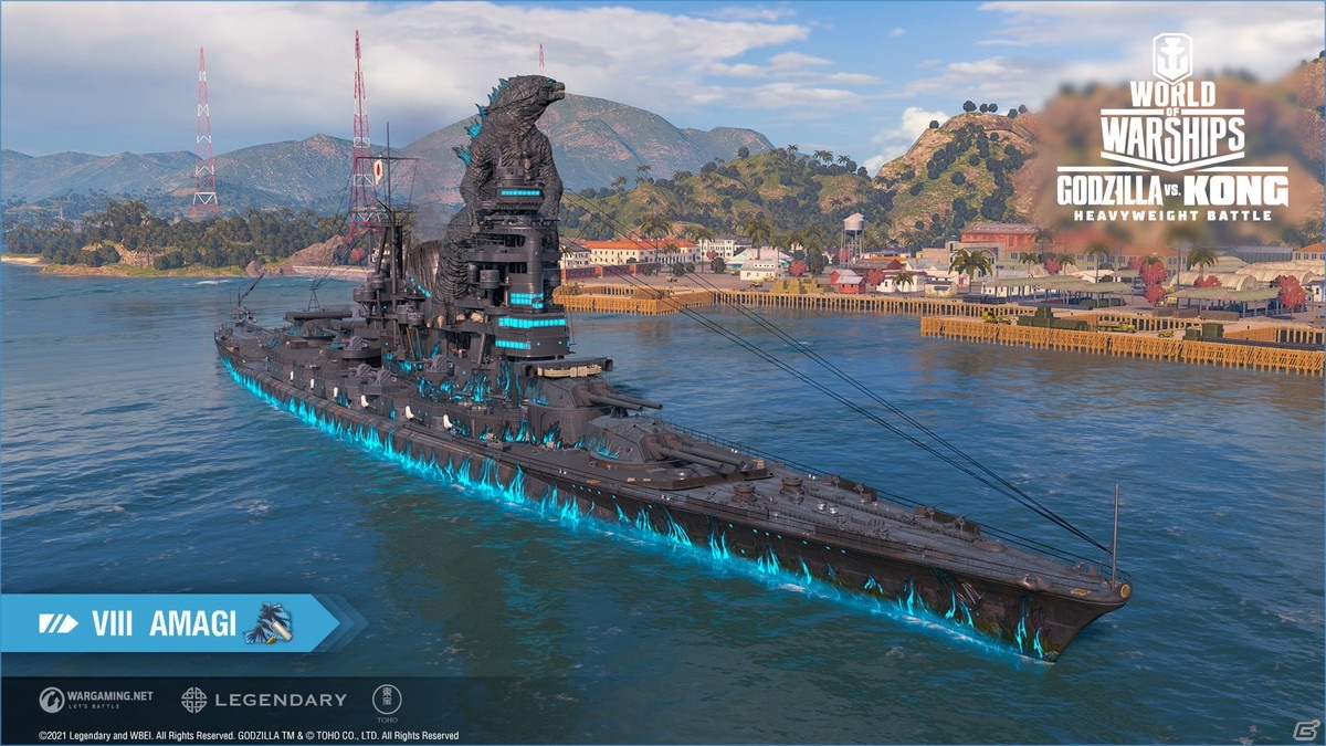 ゴジラ vs 戦艦陸奥　対決セット PS4:WoWS】ゴジラコラボのクオリティが微妙すぎる件 - YouTube
