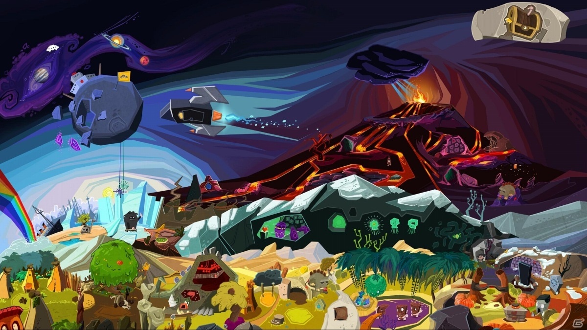 Switch「Fire: Ungh's Quest」が配信！テキストなしで進行するカオスなストーリーが魅力の探索ADVの画像9