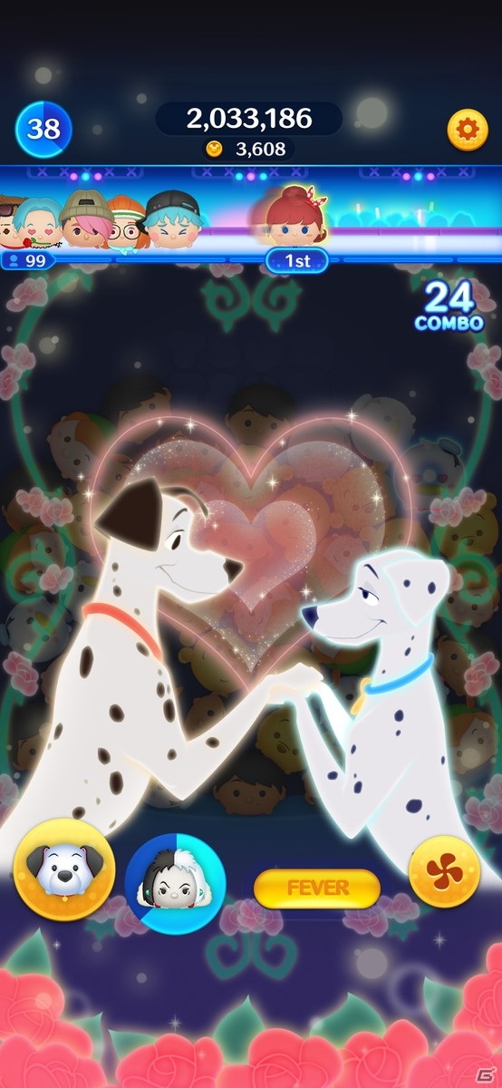 「ツムツムスタジアム」に4vs4の新モード「チームバトル」が追加！新ツムとして「101匹わんちゃん」のクルエラとポンゴも登場の画像9