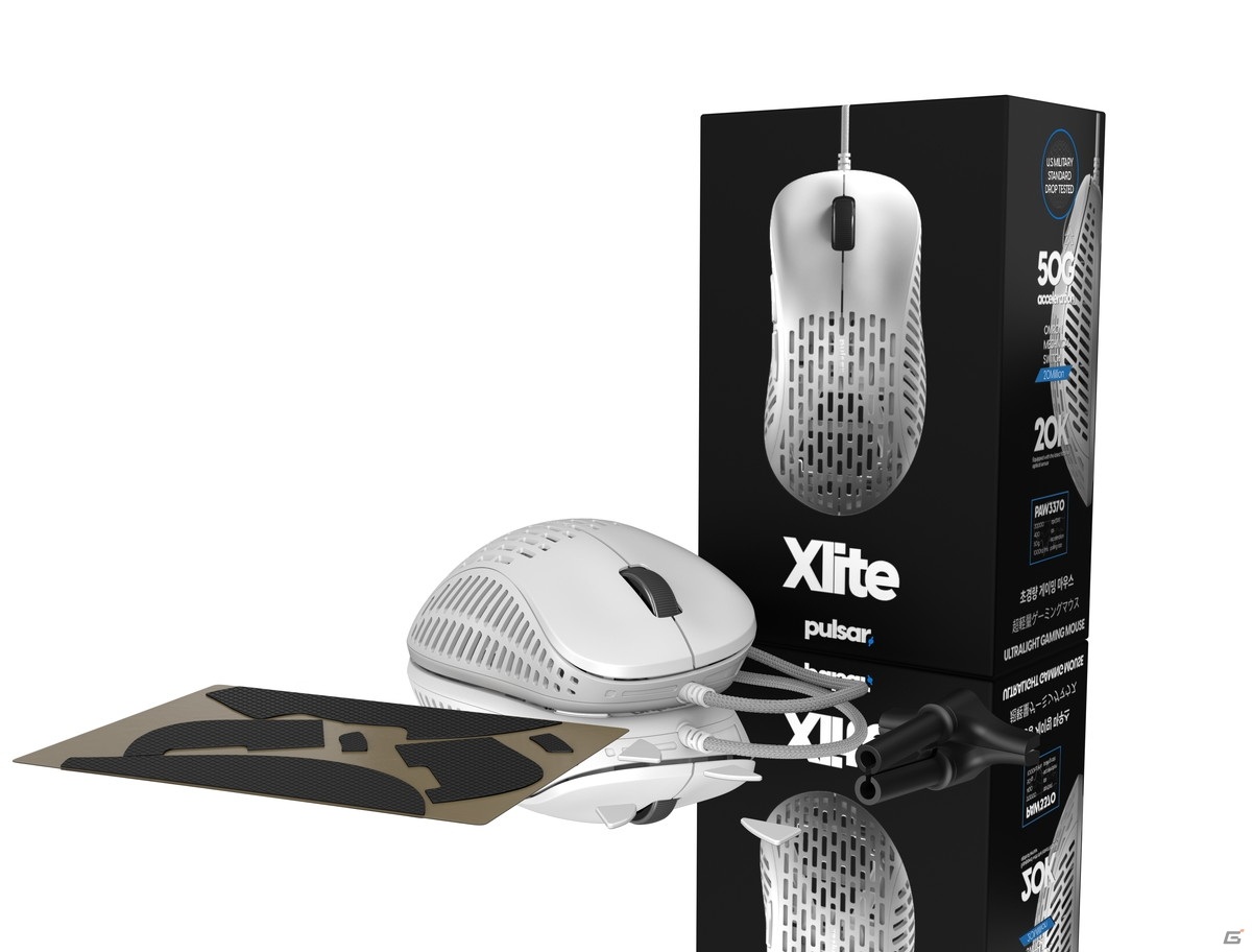 Pulsar Gaming Gearsより世界最軽量48.85gのゲーミングマウス「Xlite」が発売！PAW3370センサーを搭載の画像8