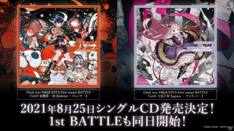 SNS連動型キャラクターソングプロジェクト「Clock over ORQUESTA」シングルCD12枚の発売日が決定！の画像2