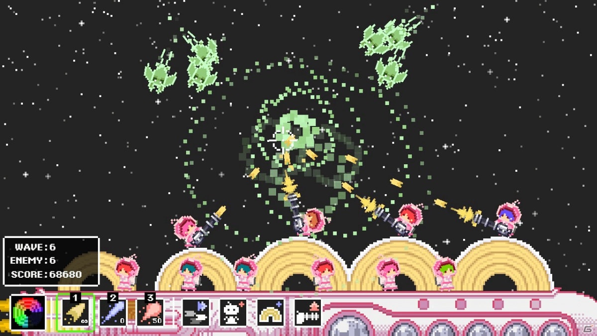 大事なバウムクーヘンを“ヤツら”から守れ！ドット絵シューティングディフェンス「バウムインベーダー」がSteamで発売の画像4