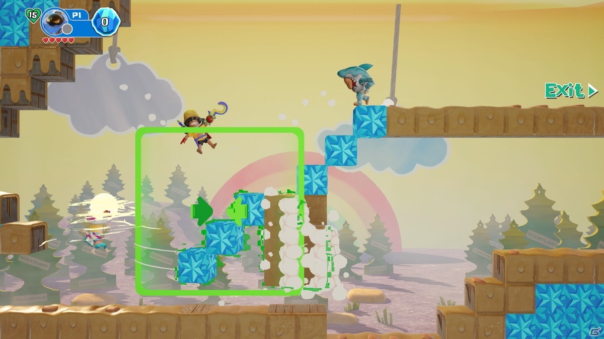 地形を操作し足場を奪え！最大4人で遊べるアクションゲーム「ジオリフターズ」がPS4/Switch向けに発売の画像5