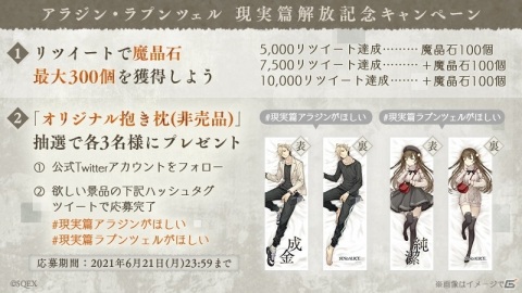 「SINoALICE」アラジンとラプンツェルの「現実篇」新章が解放！Twitterにて記念キャンペーンも開催の画像6