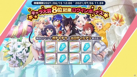 「SHOW BY ROCK!! Fes A Live」サンリオキャラクター大賞8位入賞記念キャンペーンが開催！の画像9