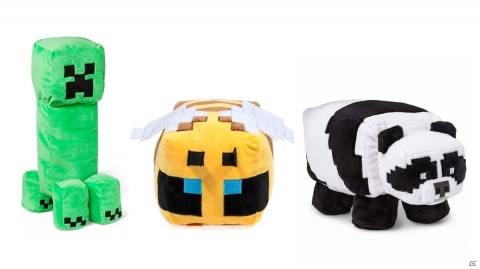 「Minecraft」のクリーパーやパンダなどのキャラクターが「抱きぐるみ」になって登場！の画像3