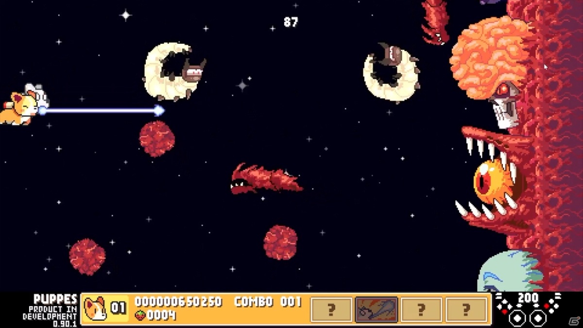サイボーグのコーギーを操るSTG「ProtoCorgi」が8月26日に発売！レベルエディターを含む体験版がSteam Next Festで公開中の画像8